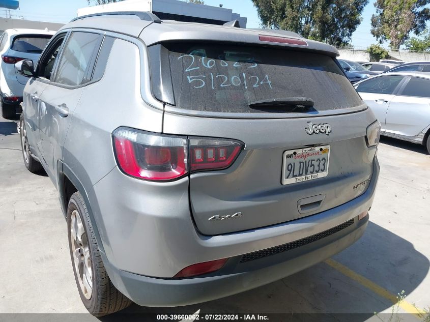 2020 Jeep Compass Limited 4X4 VIN: 3C4NJDCB0LT127510 Lot: 39660062