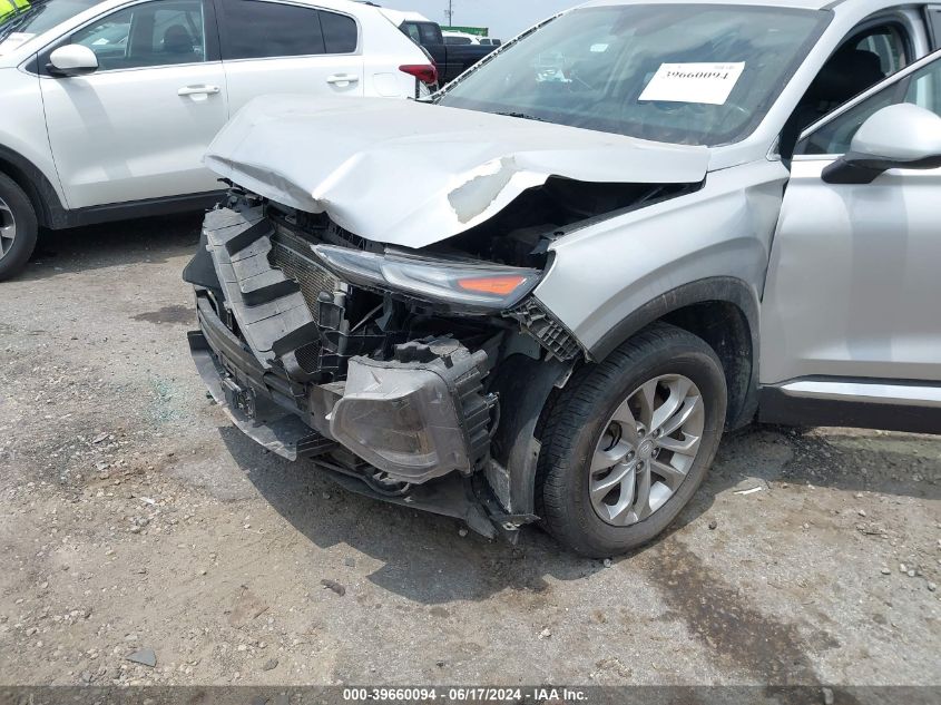 2019 Hyundai Santa Fe Se VIN: 5NMS23AD0KH017955 Lot: 39660094