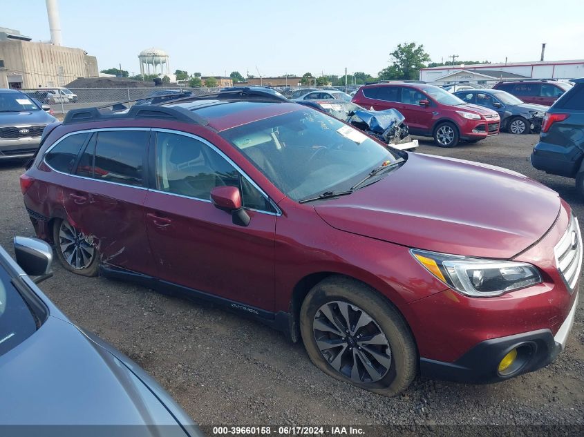 2016 Subaru Outback 2.5I Limited VIN: 4S4BSBNC1G3287998 Lot: 39660158