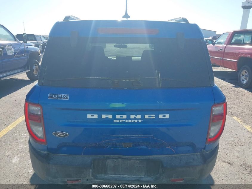 2022 Ford Bronco Sport Big Bend VIN: 3FMCR9B63NRD77272 Lot: 39660207