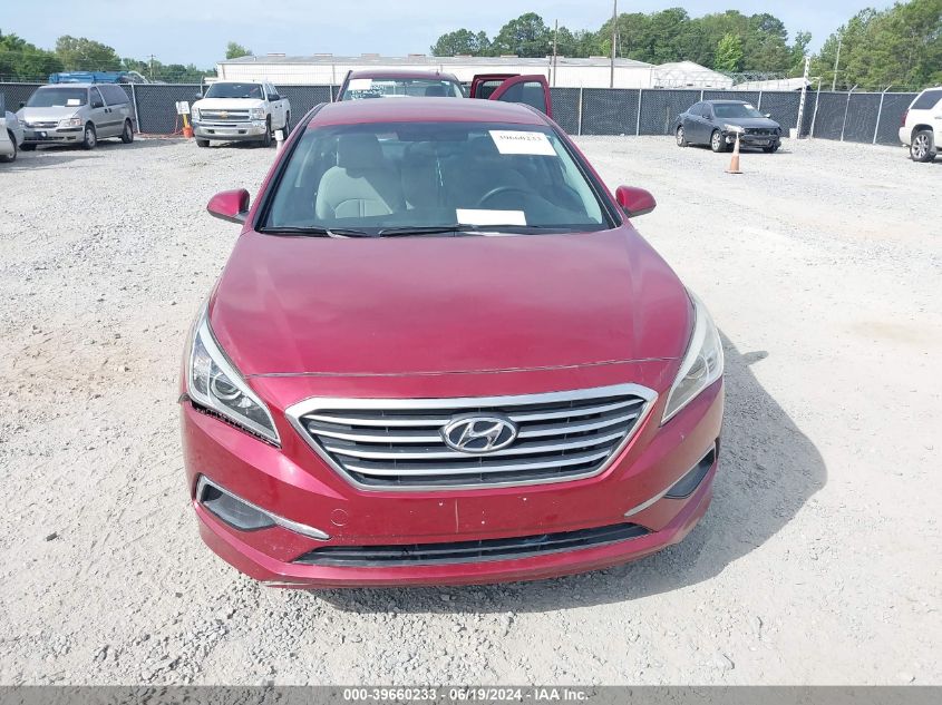 2016 Hyundai Sonata Se VIN: 5NPE24AF0GH311807 Lot: 39660233