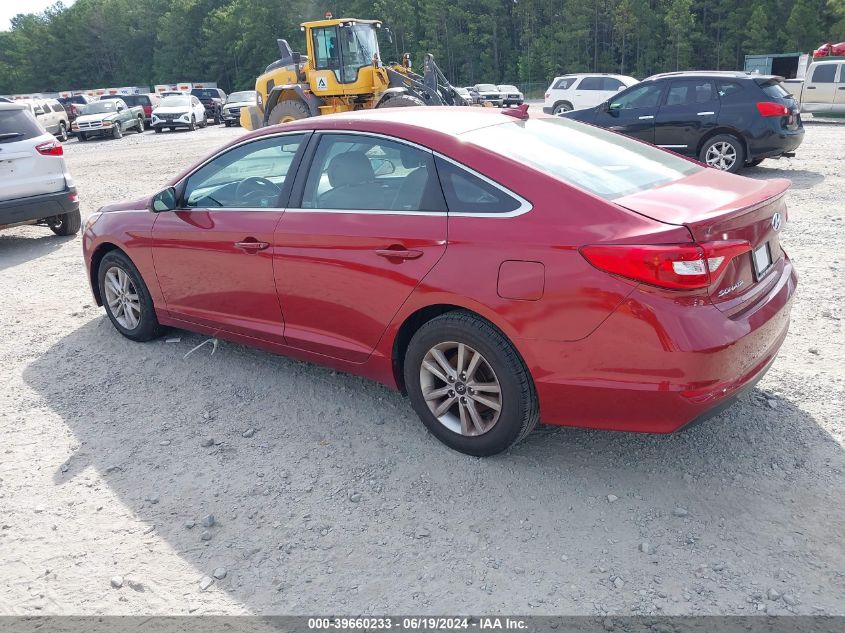 2016 Hyundai Sonata Se VIN: 5NPE24AF0GH311807 Lot: 39660233