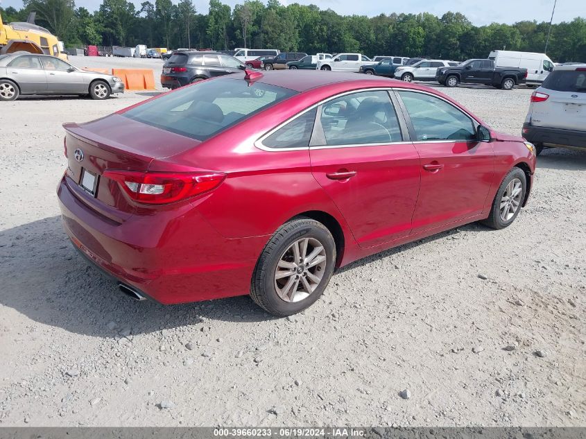 2016 Hyundai Sonata Se VIN: 5NPE24AF0GH311807 Lot: 39660233