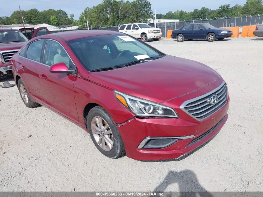 2016 Hyundai Sonata Se VIN: 5NPE24AF0GH311807 Lot: 39660233