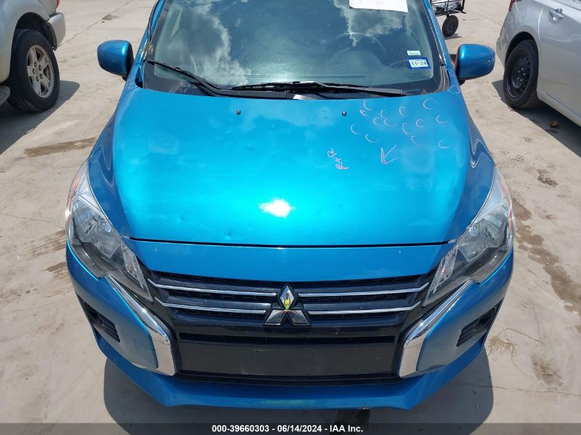 2021 Mitsubishi Mirage Carbonite Edition/Es/Le VIN: ML32AUHJ4MH009885 Lot: 39660303