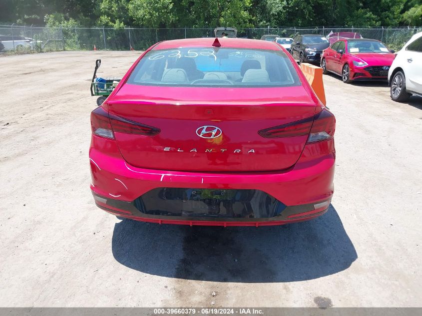 2020 Hyundai Elantra Sel VIN: 5NPD84LF9LH626252 Lot: 39660379