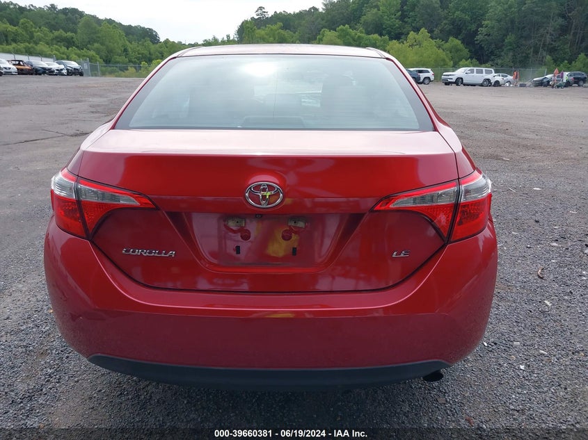 2015 Toyota Corolla Le VIN: 5YFBURHE1FP330388 Lot: 39660381
