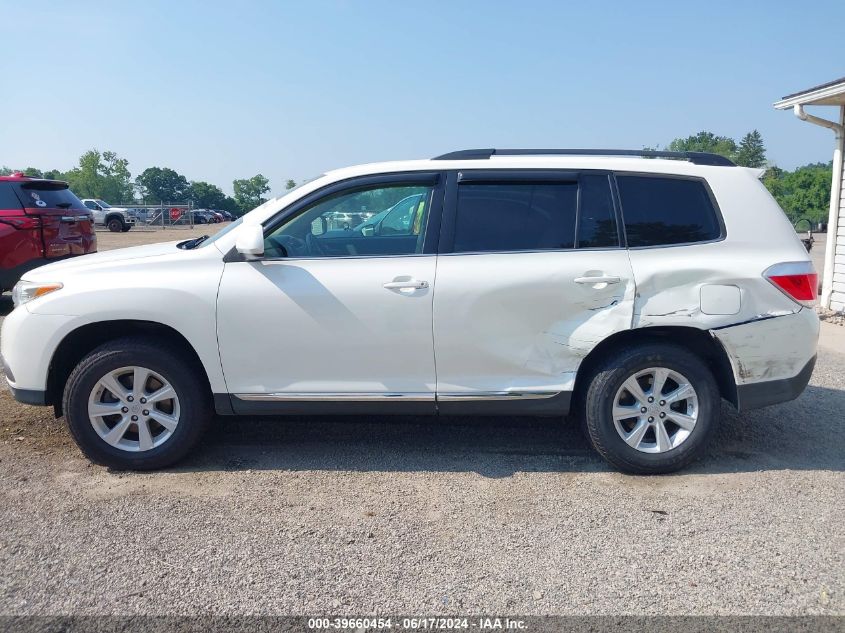 2012 Toyota Highlander Base V6 VIN: 5TDBK3EH5CS157429 Lot: 39660454