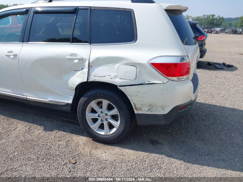 2012 Toyota Highlander Base V6 VIN: 5TDBK3EH5CS157429 Lot: 39660454