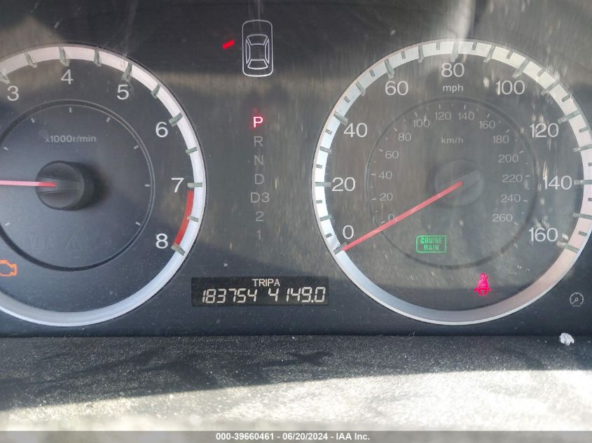 2010 Honda Accord 2.4 Ex-L VIN: 1HGCP2F84AA135755 Lot: 39660461