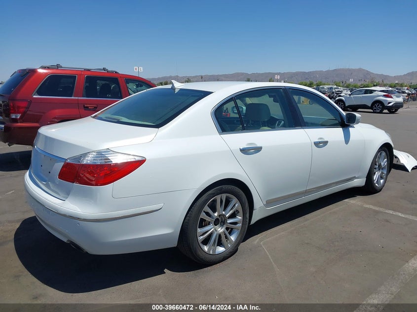 2011 Hyundai Genesis 4.6 VIN: KMHGC4DF8BU129963 Lot: 39660472