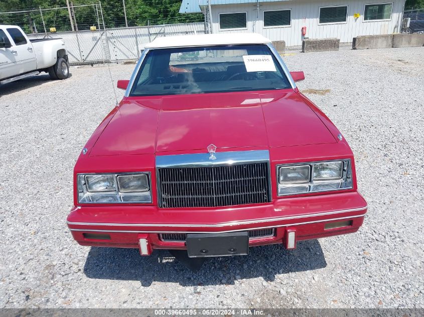 1982 Chrysler Lebaron Medallion VIN: 1C3BC55D1CG161420 Lot: 39660495