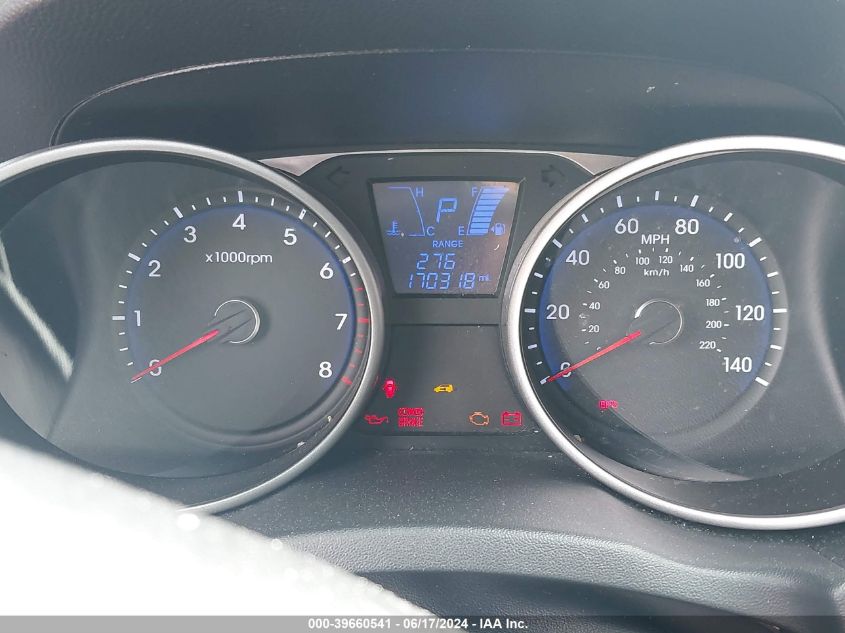 2013 Hyundai Tucson Limited VIN: KM8JUCAC7DU578982 Lot: 39660541