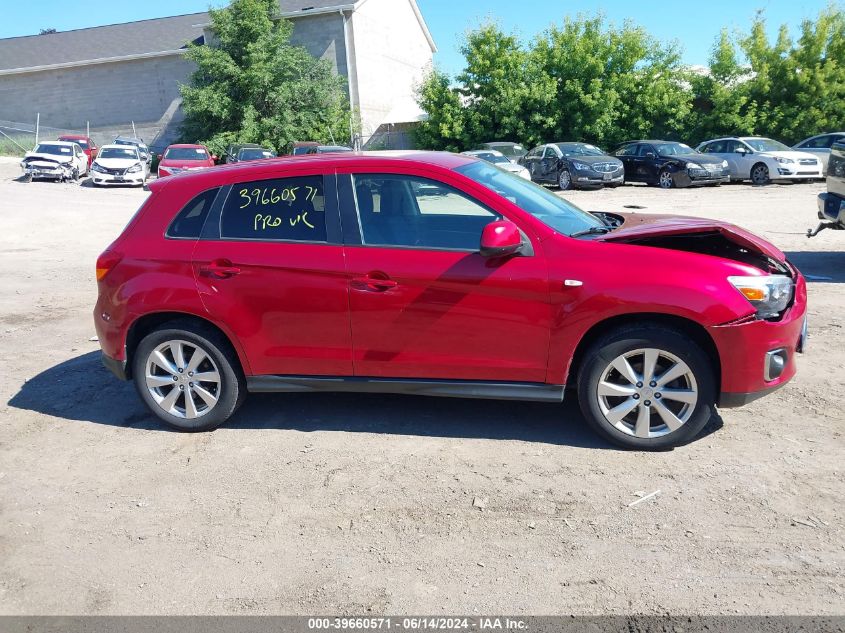 2014 Mitsubishi Outlander Sport Es VIN: 4A4AR3AU4EE025077 Lot: 39660571