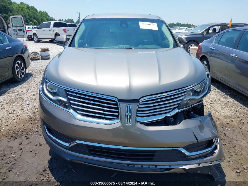 2016 Lincoln Mkx Select VIN: 2LMTJ6KR9GBL72678 Lot: 39660575