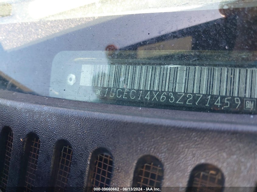 2003 Chevrolet Silverado 1500 VIN: 1GCEC14X63Z271459 Lot: 39660662