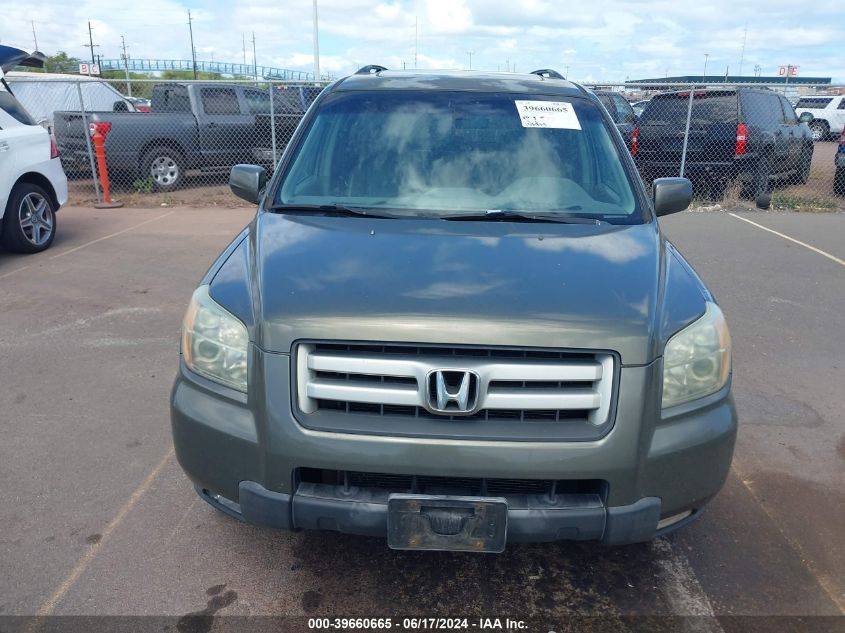2006 Honda Pilot Ex-L VIN: 2HKYF18546H518485 Lot: 39660665