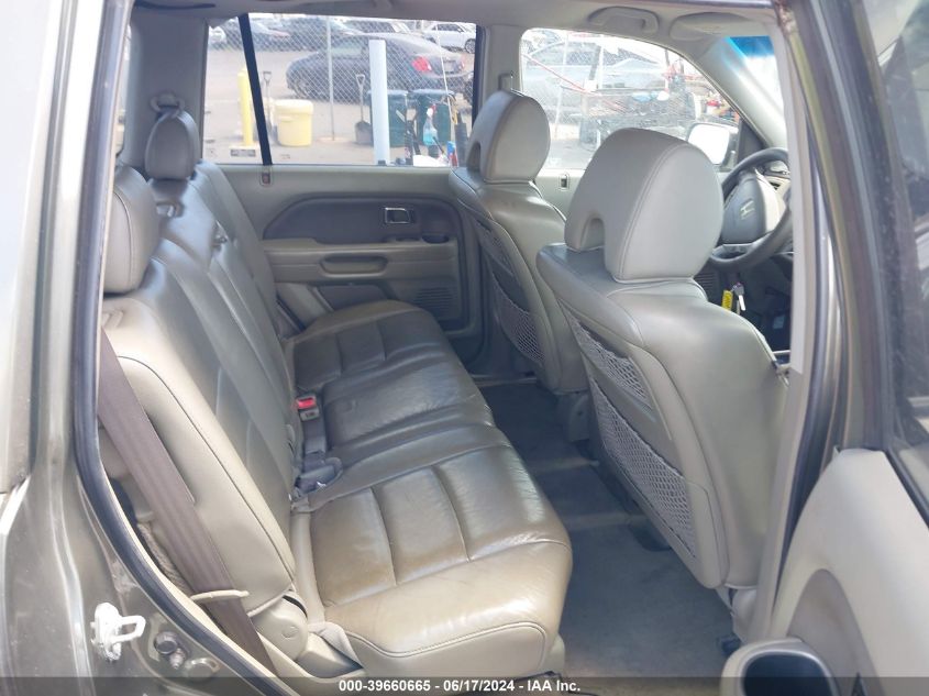 2006 Honda Pilot Ex-L VIN: 2HKYF18546H518485 Lot: 39660665