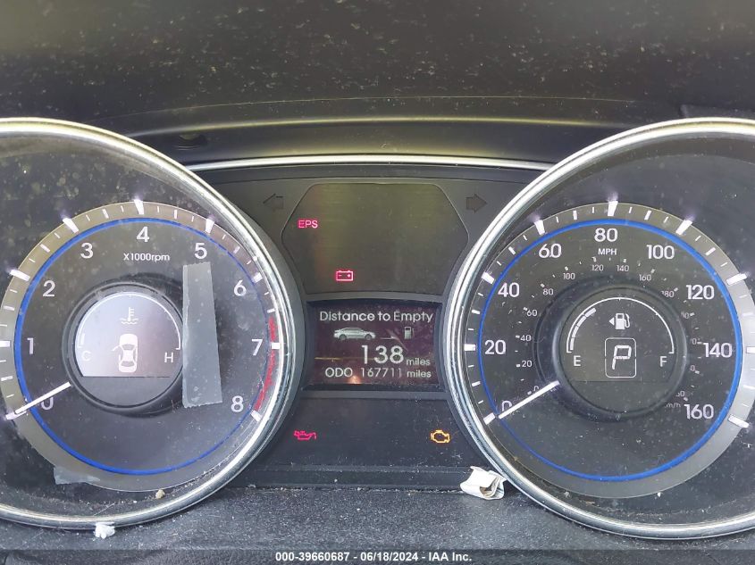 2013 Hyundai Sonata Gls VIN: 5NPEB4AC8DH801042 Lot: 39660687