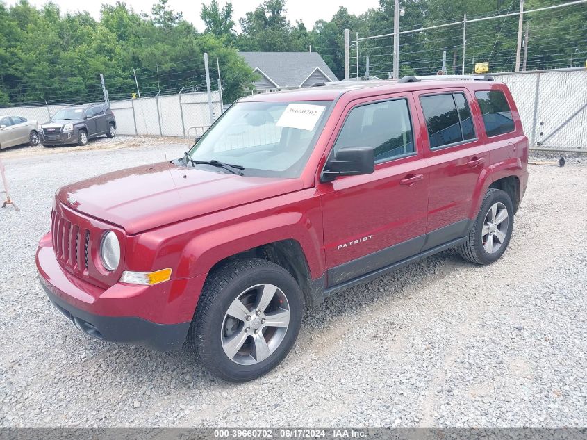 2017 Jeep Patriot High Altitude 4X4 VIN: 1C4NJRFB3HD196603 Lot: 39660702