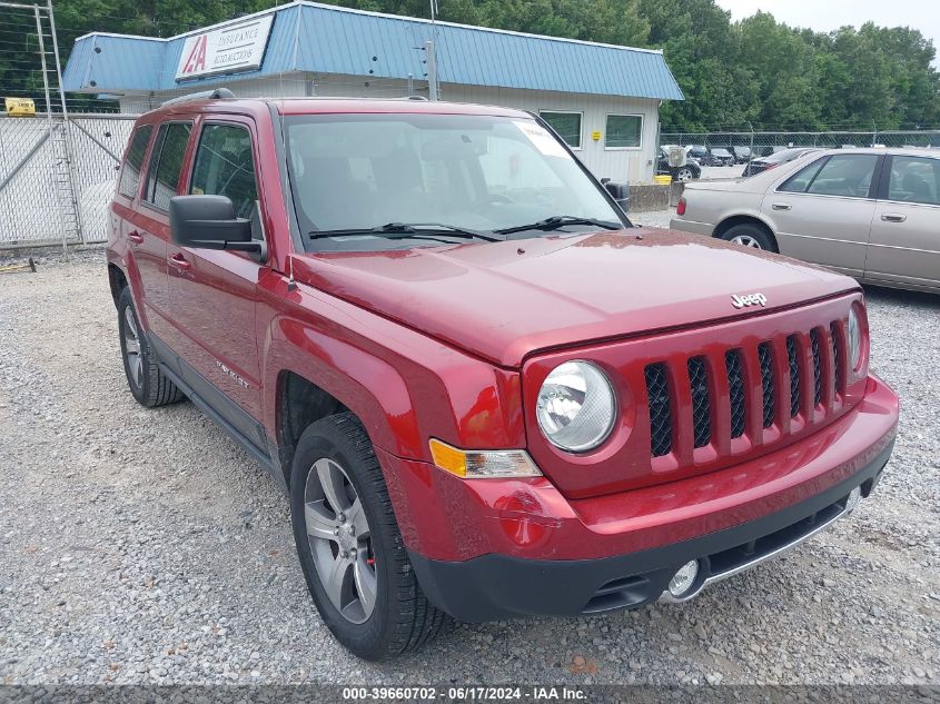 2017 Jeep Patriot High Altitude 4X4 VIN: 1C4NJRFB3HD196603 Lot: 39660702