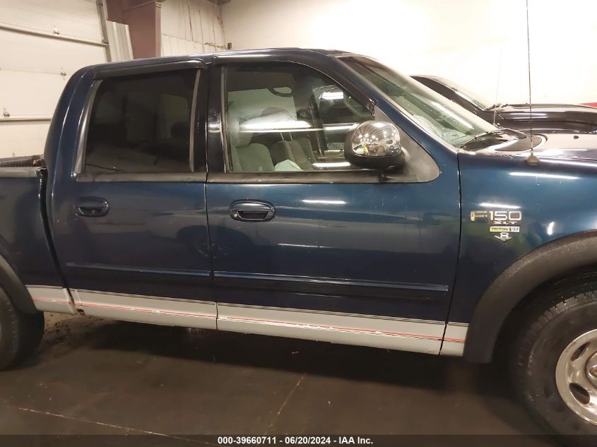 2002 Ford F-150 Lariat/Xlt VIN: 1FTRW07L12KA87615 Lot: 39660711