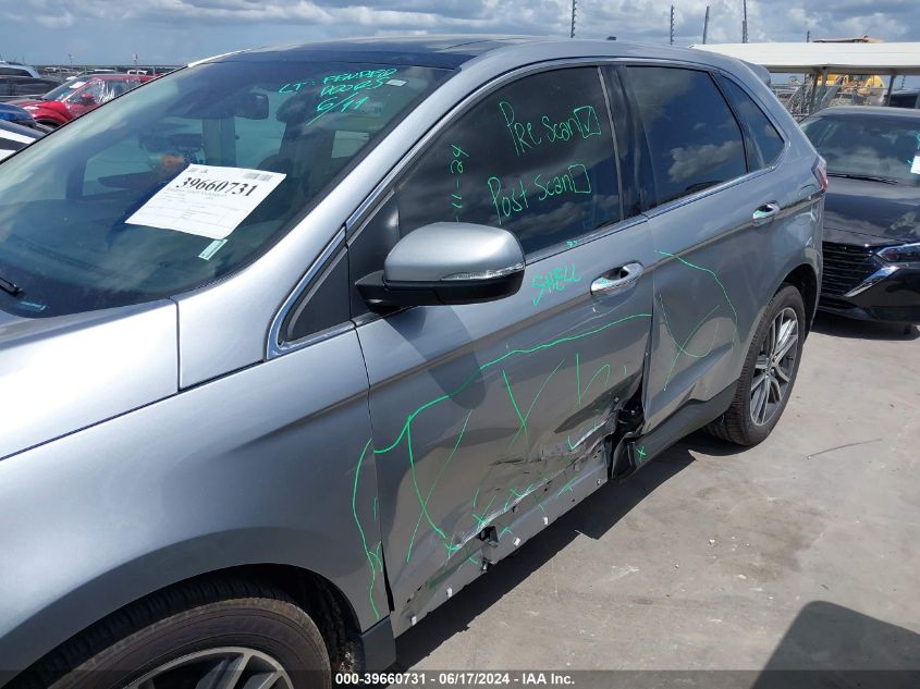 2021 Ford Edge Titanium VIN: 2FMPK4K97MBA46968 Lot: 39660731