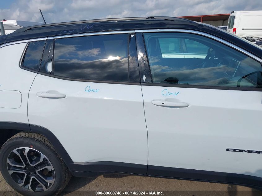 2023 Jeep Compass Limited 4X4 VIN: 3C4NJDCN9PT567113 Lot: 39660748