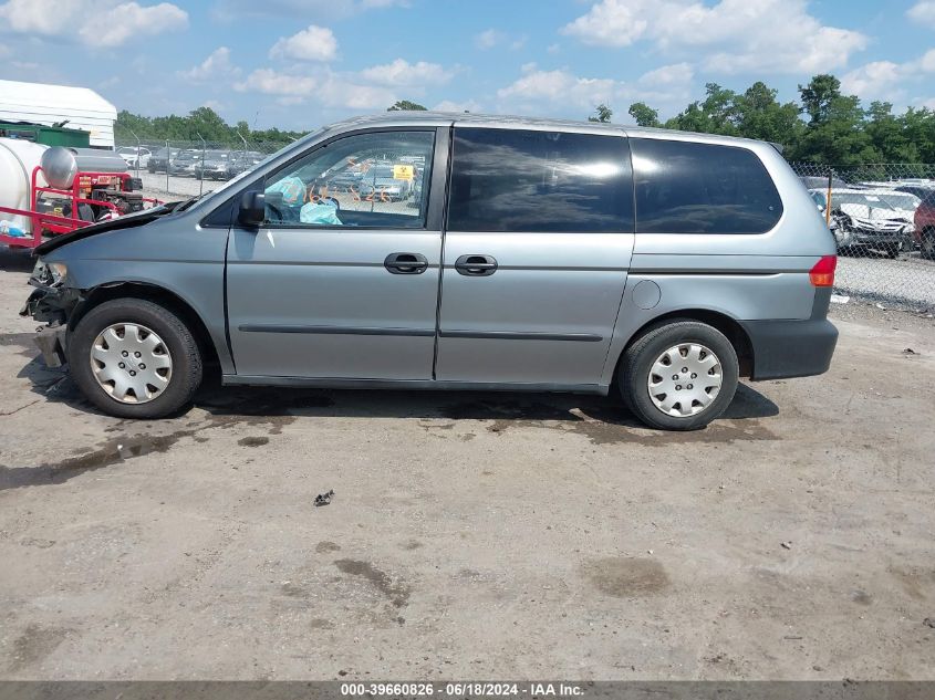 2001 Honda Odyssey Lx VIN: 2HKRL18511H584434 Lot: 39660826