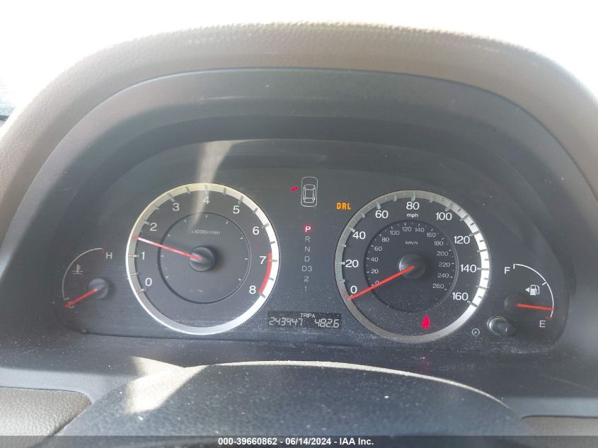 2009 Honda Accord 2.4 Lx VIN: 1HGCP26339A130840 Lot: 39660862