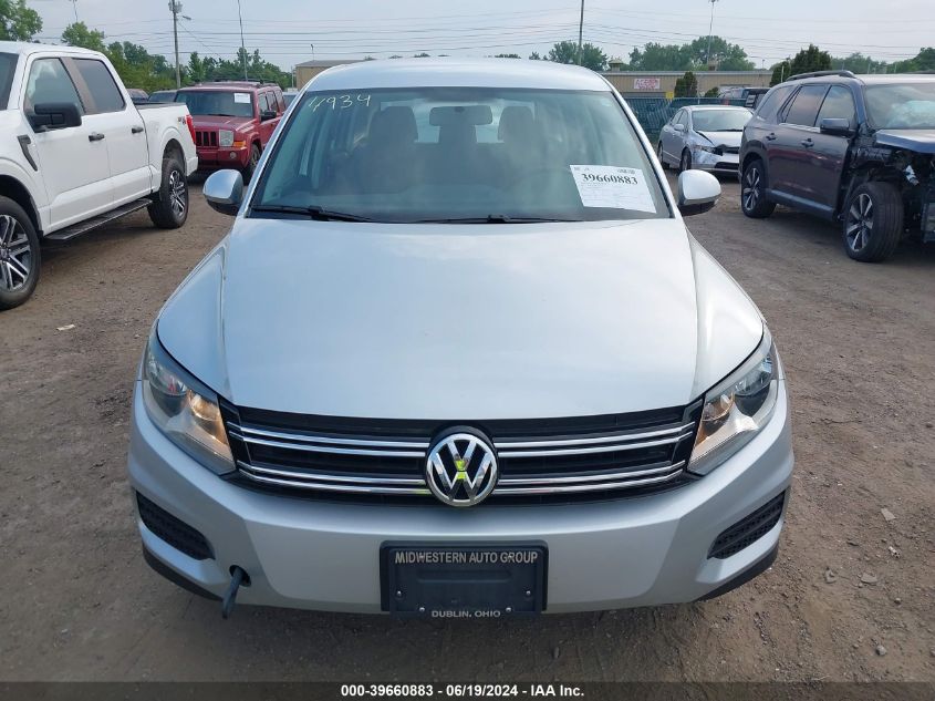 2013 Volkswagen Tiguan S/Se/Sel VIN: WVGBV3AX0DW585569 Lot: 39660883