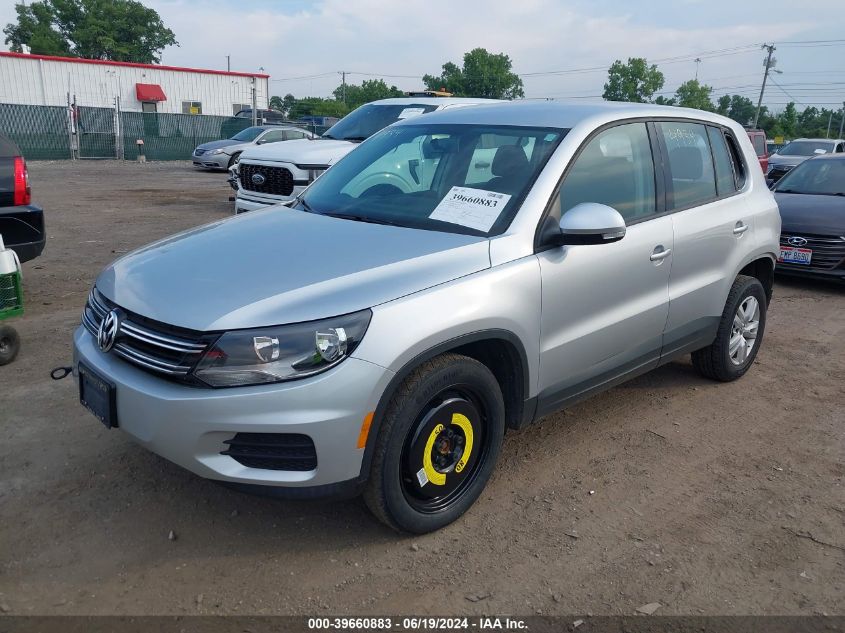 2013 Volkswagen Tiguan S/Se/Sel VIN: WVGBV3AX0DW585569 Lot: 39660883