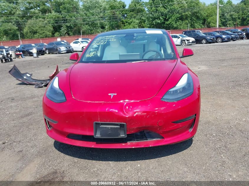 2022 Tesla Model 3 Long Range Dual Motor All-Wheel Drive VIN: 5YJ3E1EB8NF231221 Lot: 39660932