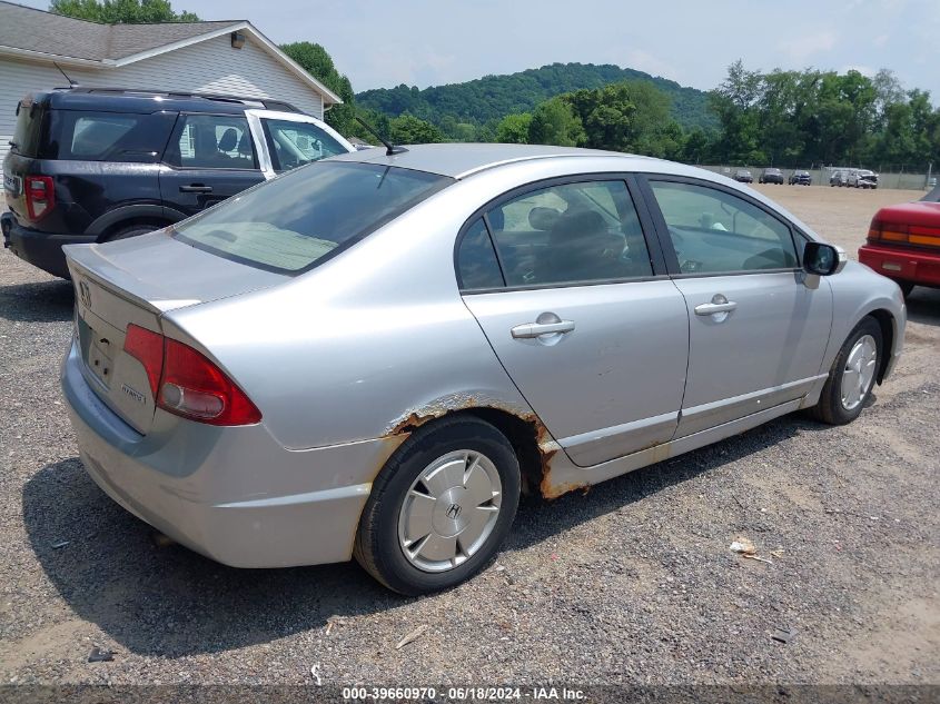 2008 Honda Civic Hybrid VIN: JHMFA36208S001147 Lot: 39660970