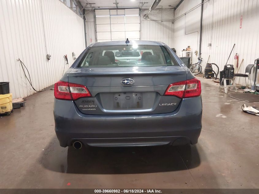2016 Subaru Legacy 2.5I Limited VIN: 4S3BNBN63G3055165 Lot: 39660982