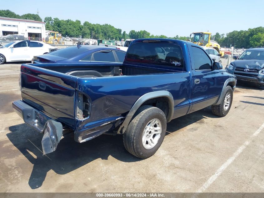 2002 Dodge Dakota VIN: 1D7FL16X92S664493 Lot: 39660993