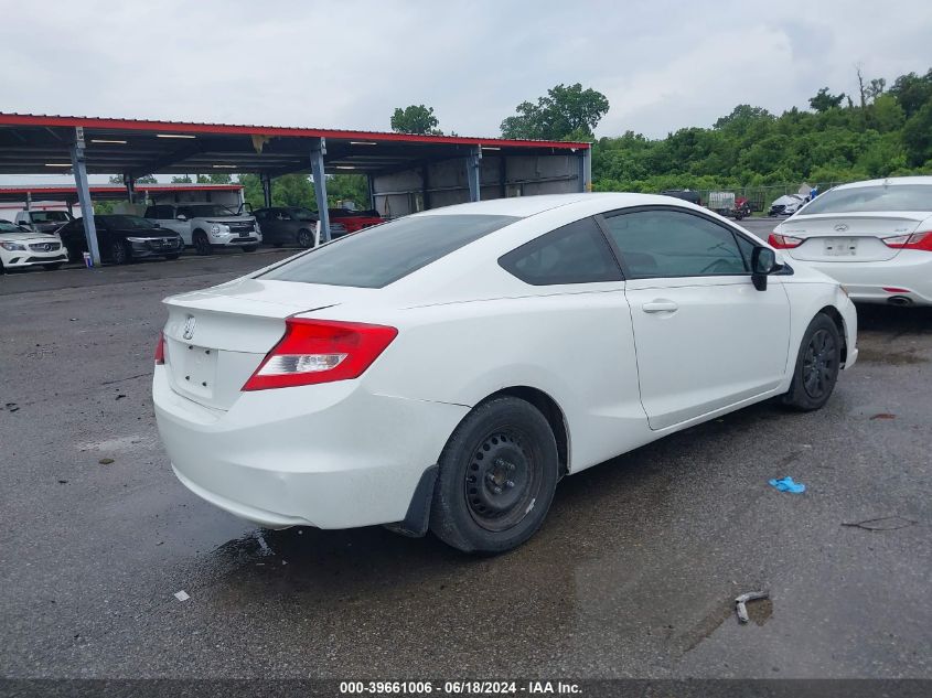 2012 Honda Civic Lx VIN: 2HGFG3B55CH562963 Lot: 39661006