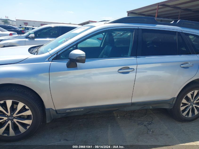 2015 Subaru Outback 2.5I Limited VIN: 4S4BSBJC9F3243607 Lot: 39661041