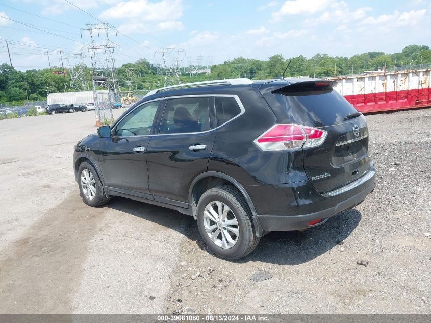 2016 Nissan Rogue Sv VIN: 5N1AT2MV3GC807808 Lot: 39661080