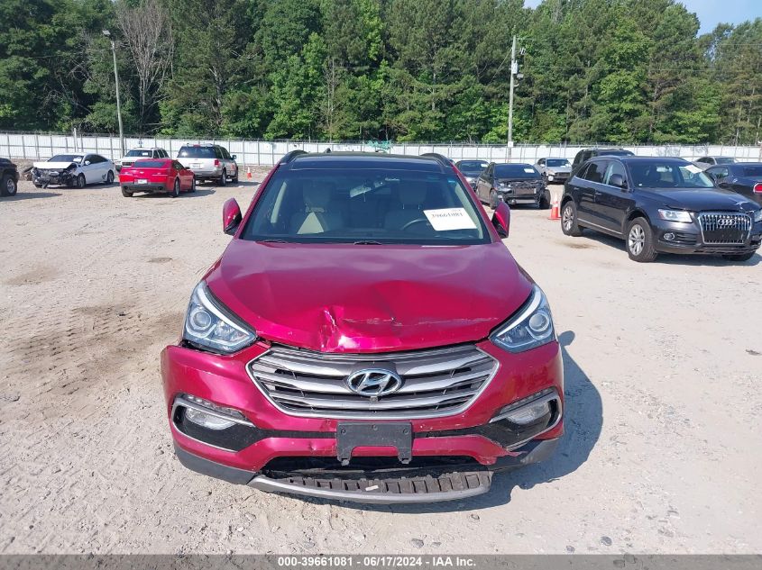 2017 Hyundai Santa Fe Sport 2.4L VIN: 5XYZUDLBXHG491814 Lot: 39661081