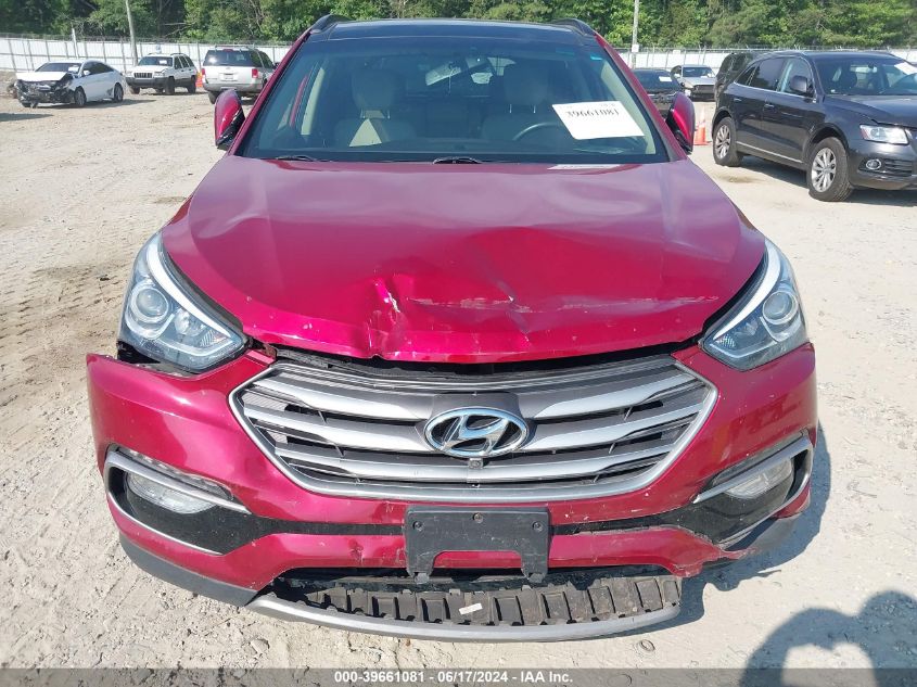 2017 Hyundai Santa Fe Sport 2.4L VIN: 5XYZUDLBXHG491814 Lot: 39661081