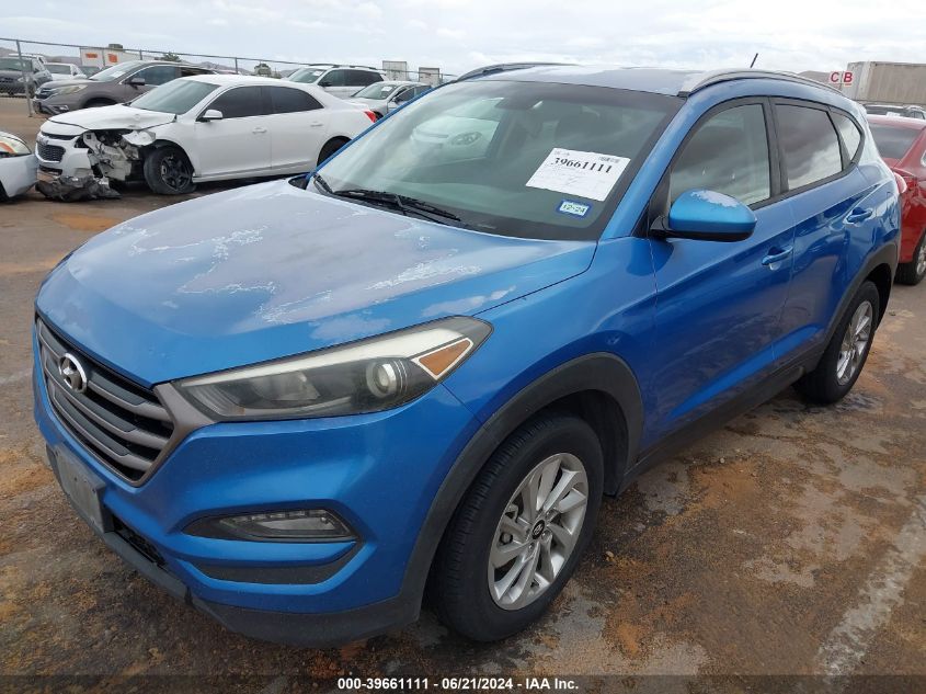 2016 Hyundai Tucson Limited/Sport And Eco/Se VIN: KM8J33A46GU154564 Lot: 39661111
