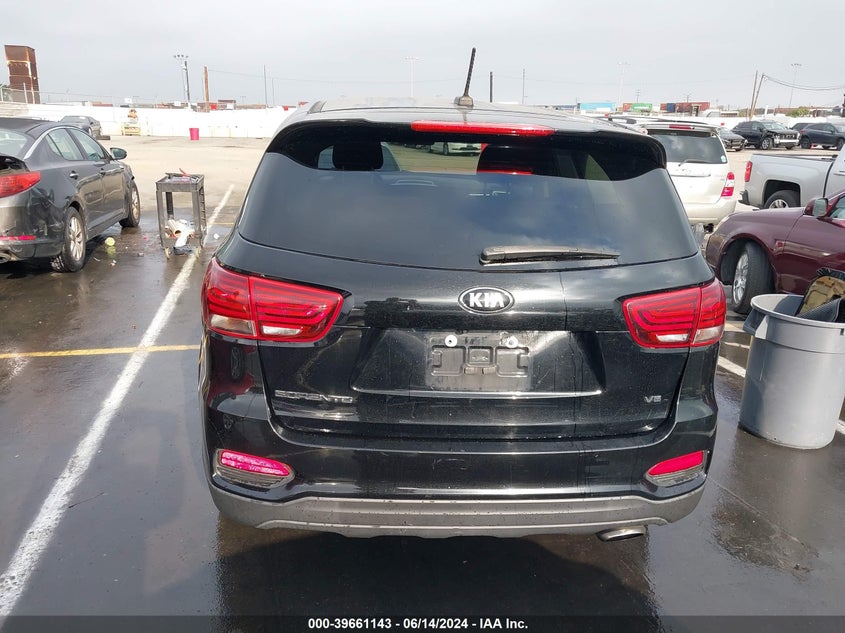 2019 Kia Sorento 3.3L Lx VIN: 5XYPG4A56KG489075 Lot: 39661143
