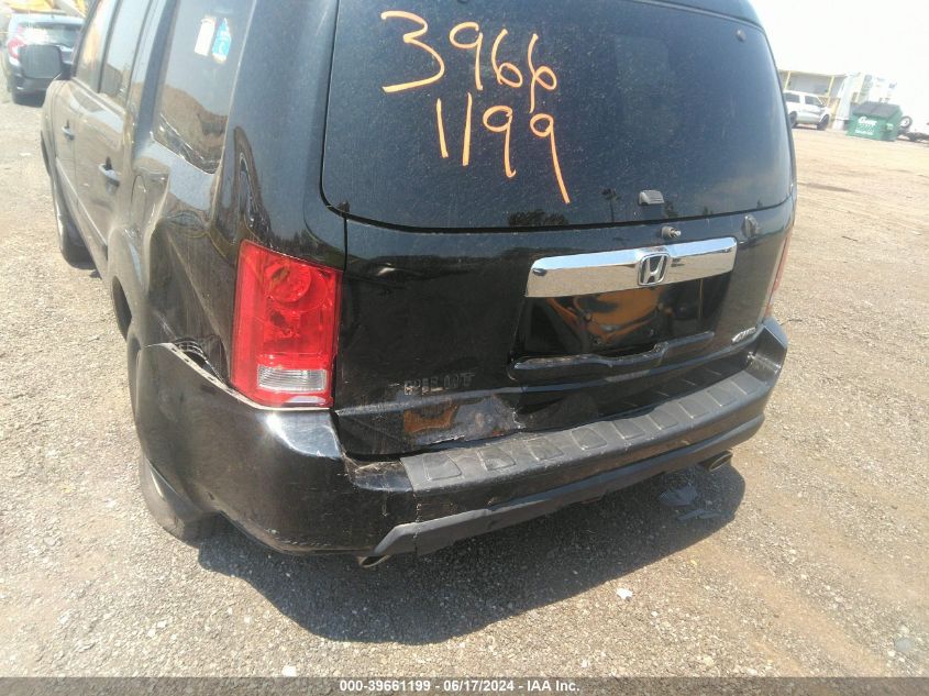 2011 Honda Pilot Ex-L VIN: 5FNYF4H79BB052161 Lot: 39661199