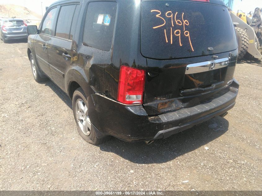 2011 Honda Pilot Ex-L VIN: 5FNYF4H79BB052161 Lot: 39661199