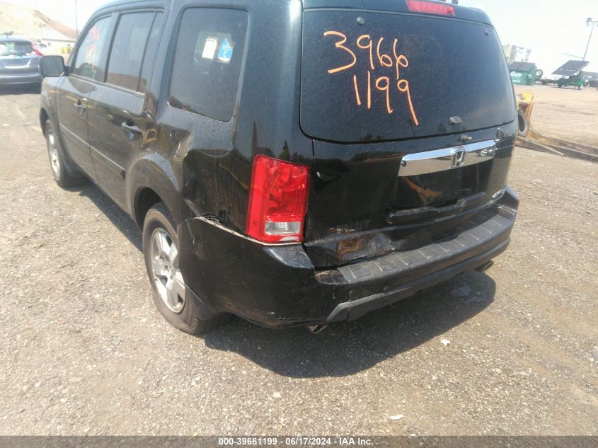 2011 Honda Pilot Ex-L VIN: 5FNYF4H79BB052161 Lot: 39661199