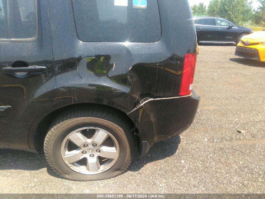 2011 Honda Pilot Ex-L VIN: 5FNYF4H79BB052161 Lot: 39661199