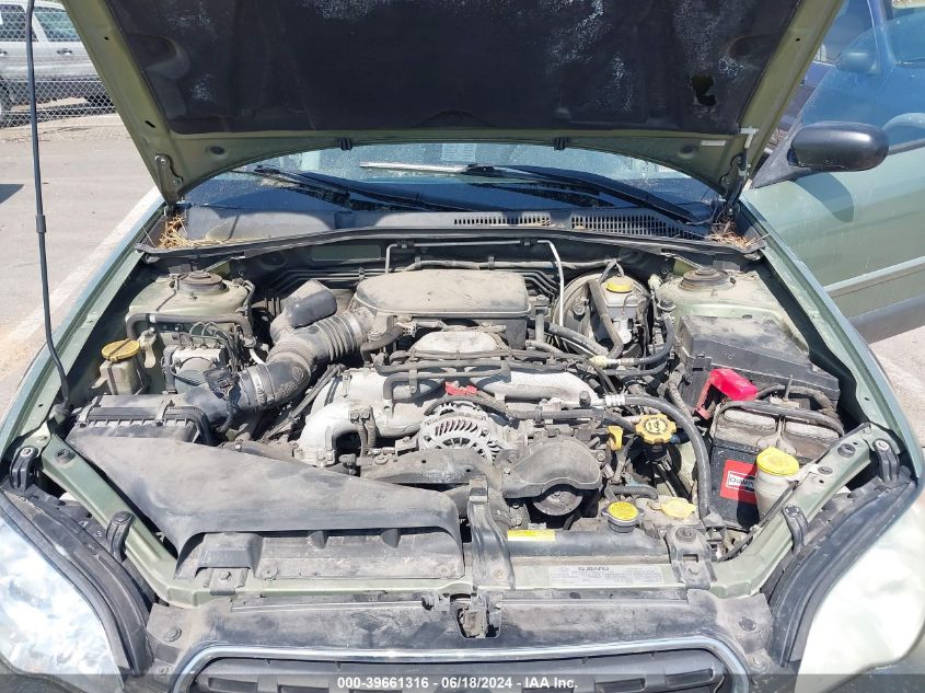 2006 Subaru Outback 2.5I VIN: 4S4BP61C167338535 Lot: 39661316