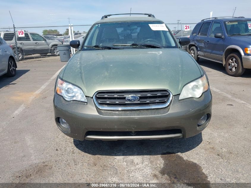 2006 Subaru Outback 2.5I VIN: 4S4BP61C167338535 Lot: 39661316