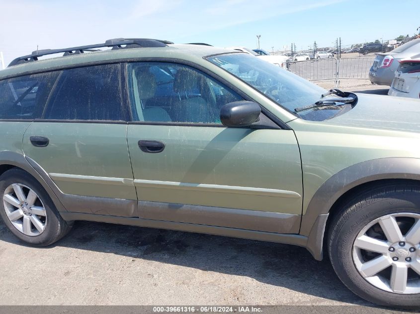 2006 Subaru Outback 2.5I VIN: 4S4BP61C167338535 Lot: 39661316